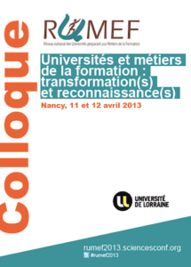 Éthique et normativité. Colloque RUMEF 2013 à Nancy. Éthique et normativité. Colloque RUMEF 2013 à Nancy.