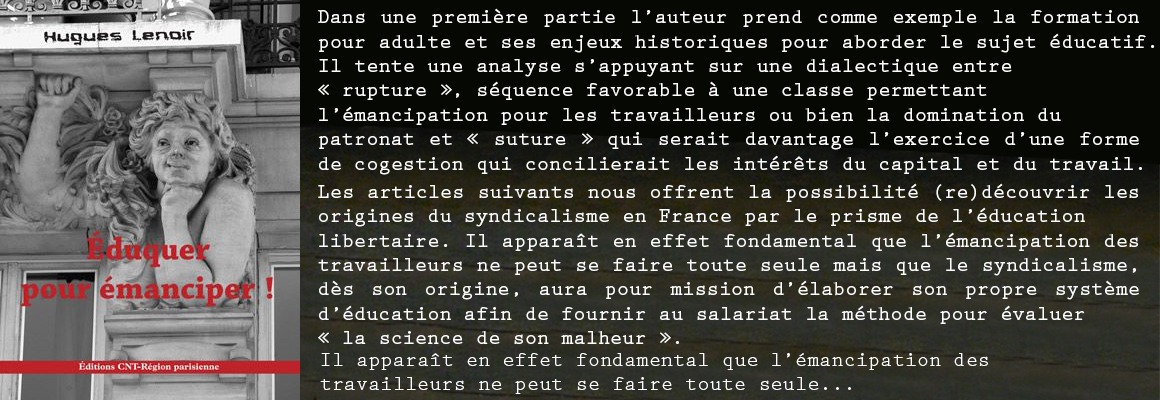 ÉDUQUER POUR ÉMANCIPER
