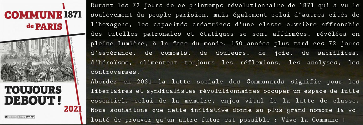 La commune 1871 toujours debout