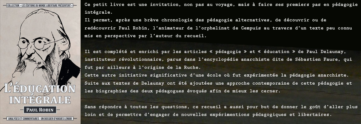 L'éducation intégrale - Paul Robin